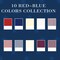 7200pcs Clay Beads Bracelet Making Kit, 6mm Polymer Heishi Beads for Jewelry Making, Friendship Bracelet Kit Birthday Gift for Adults Red Blue White